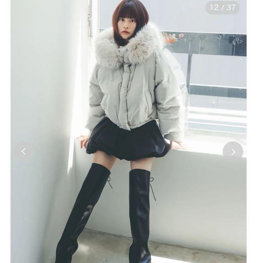 SNIDEL フードファーショートダウン 新品タグ付き オンライン完売