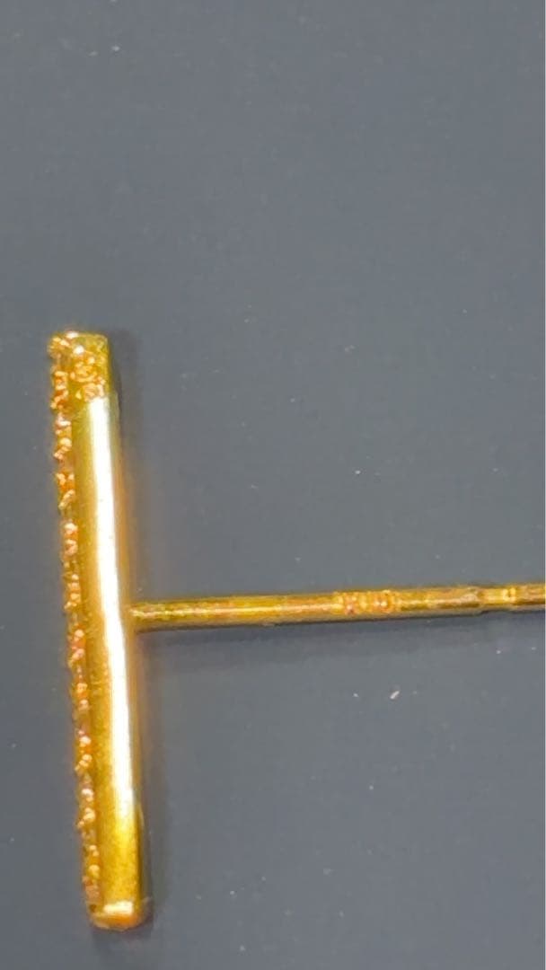 R*a様 blanciris ブランイリス K18ゴールド バーピアス - メルカリ