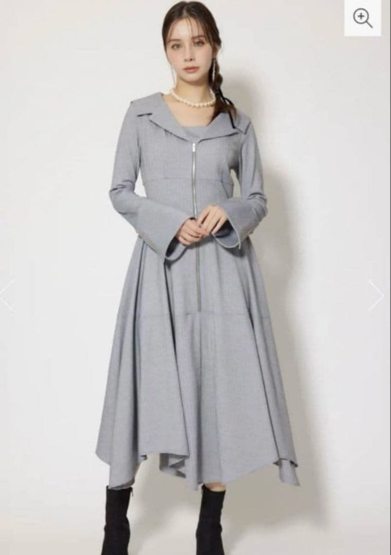 rienda リエンダ セーラーディティールフレアワンピース - メルカリ