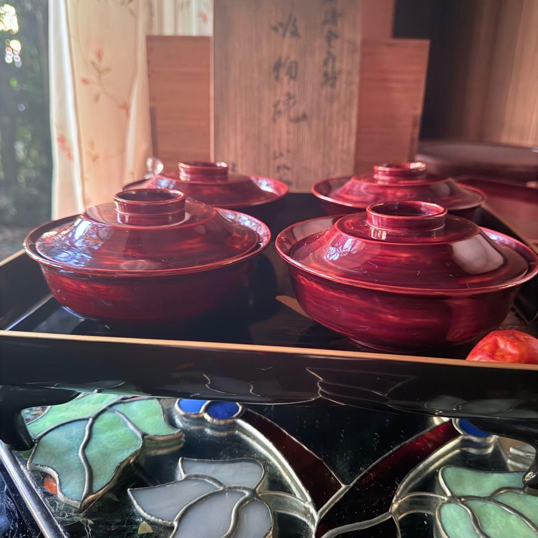 2224様感謝‼️感謝価格‼️超絶JAPAN蒔絵あけぼの❌黒 秋草蒔絵 茶