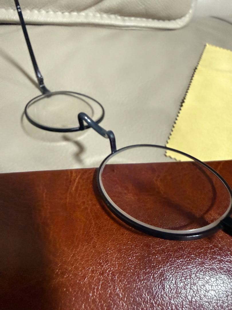 Kouki Gotou様専用」井戸多美男作 丸眼鏡 クラシックブラックメタル