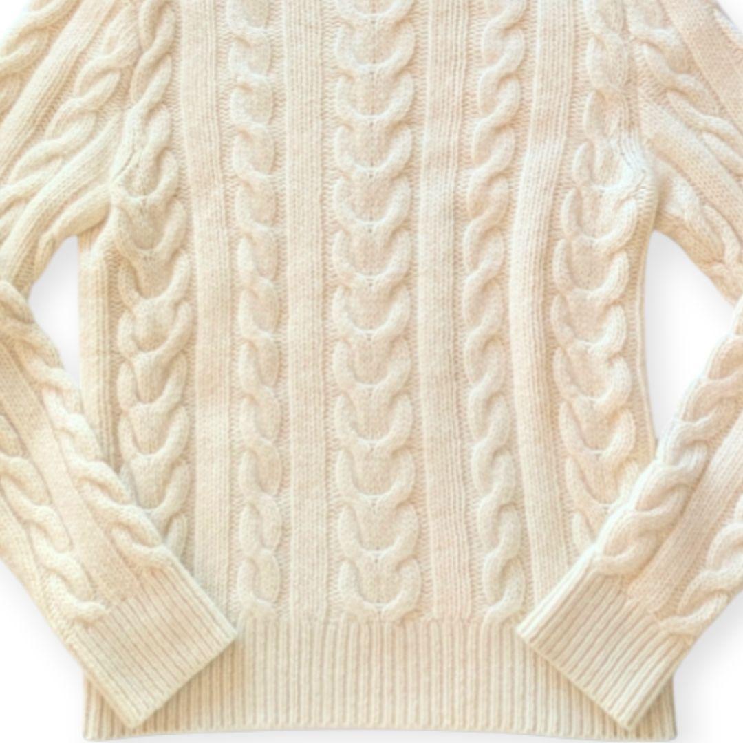 RALPH LAUREN PURPLE LABEL 白カシミヤタートルセーター - メルカリ