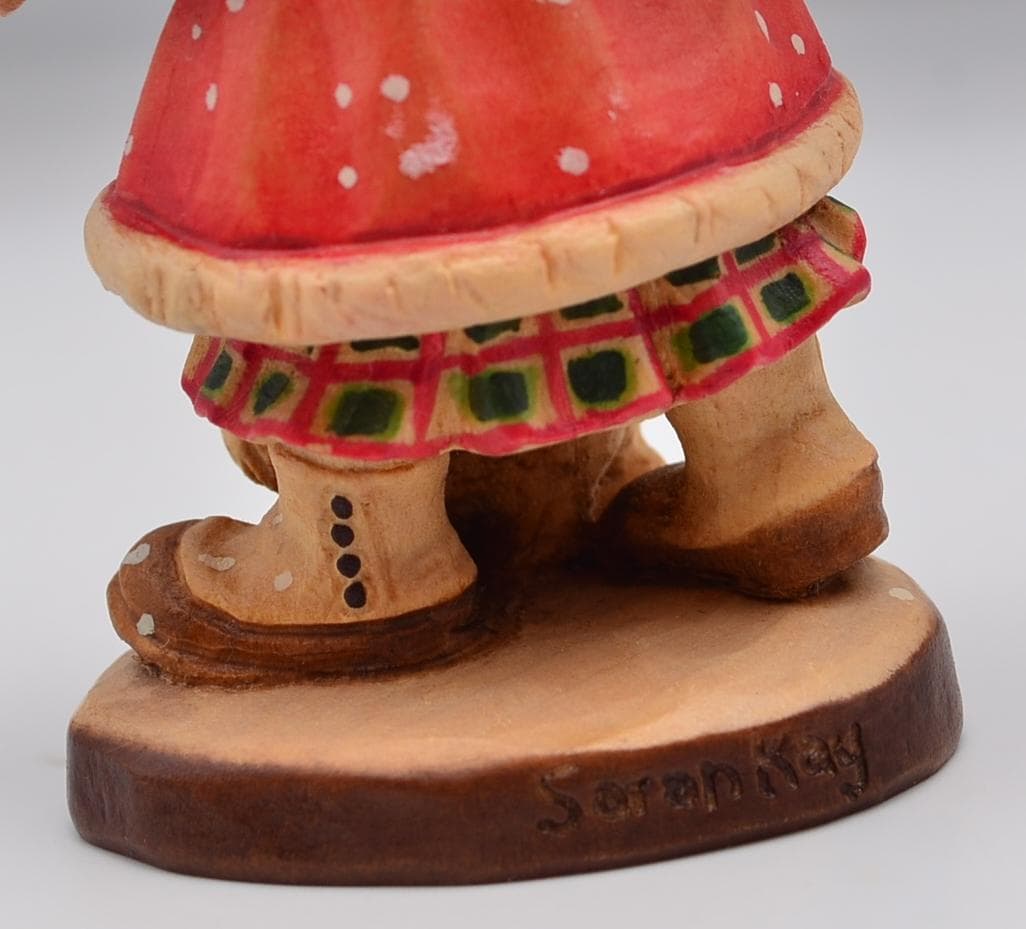 速達 アンリ ANRI サラケイ 木彫り人形 イタリア 高さ11cm 限定品