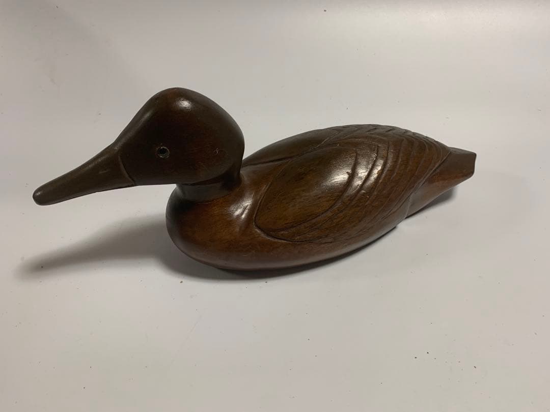 値下げ カモの木彫りデコイ 1985年 - メルカリ
