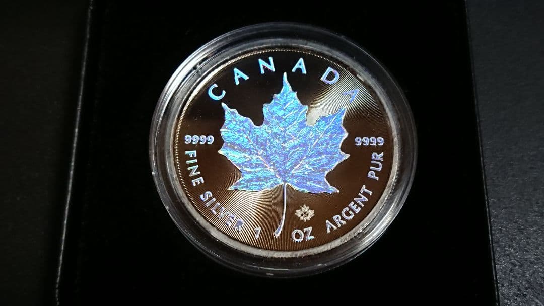 浩*一様 メイプルリーフ・ホログラム (シルバープルーフ) 500枚限定品 浩*一様 メイプルリーフ・ホログラムコイン (シルバープルーフ) 500枚