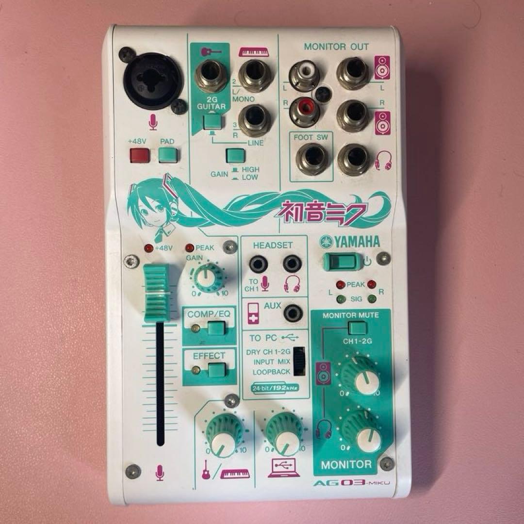 YAMAHA AG03ーMIKU オーディオインターフェース - メルカリ
