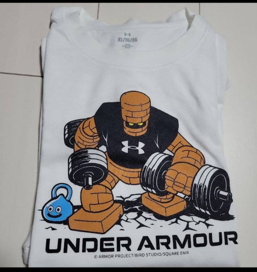 新品未使用】ドラクエ アンダーアーマー ダンベルゴーレム Tシャツ即
