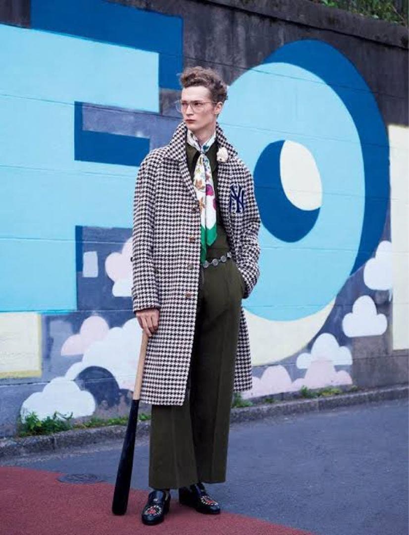 ロートレック様専用 GUCCI 2018AW ヤンキース ミケーレ 千鳥 - メルカリ