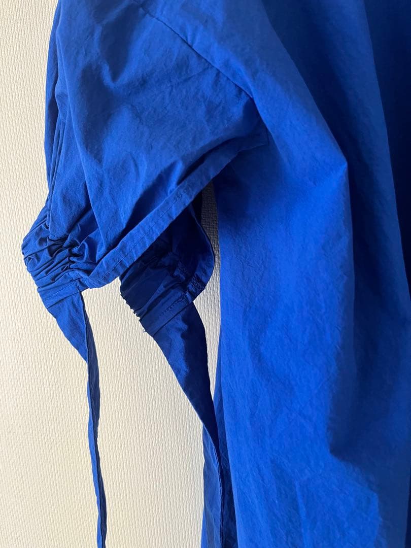 最終お値下げ⭐︎ENFOLD⭐︎ GATHER-SLEEVE BLOUSE ブルー - メルカリ