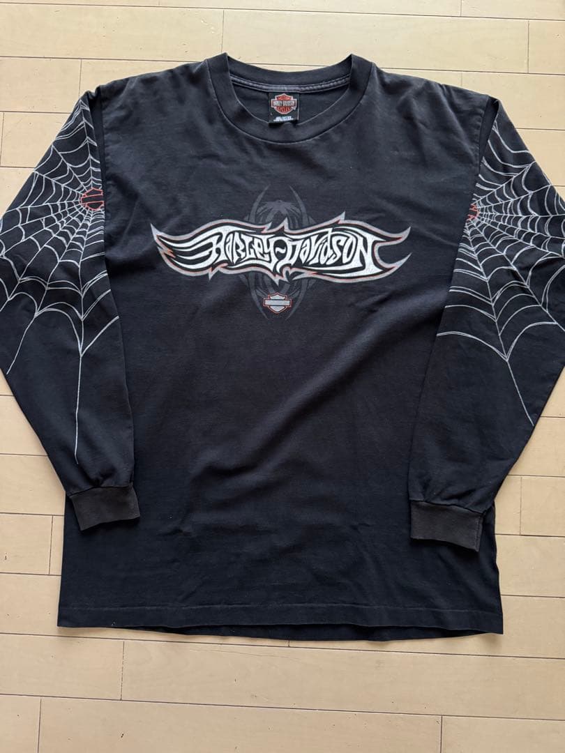 Harley-Davidson スパイダーウェブ ロンTシャツ ハーレー - メルカリ