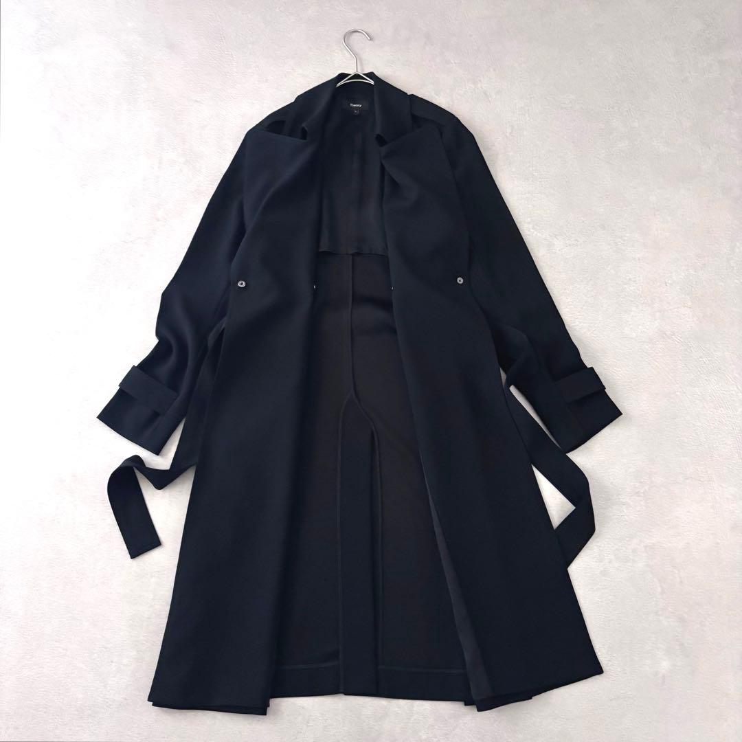 極美品 Theory OAKLANE WS ラップデザイン トレンチコート P - メルカリ
