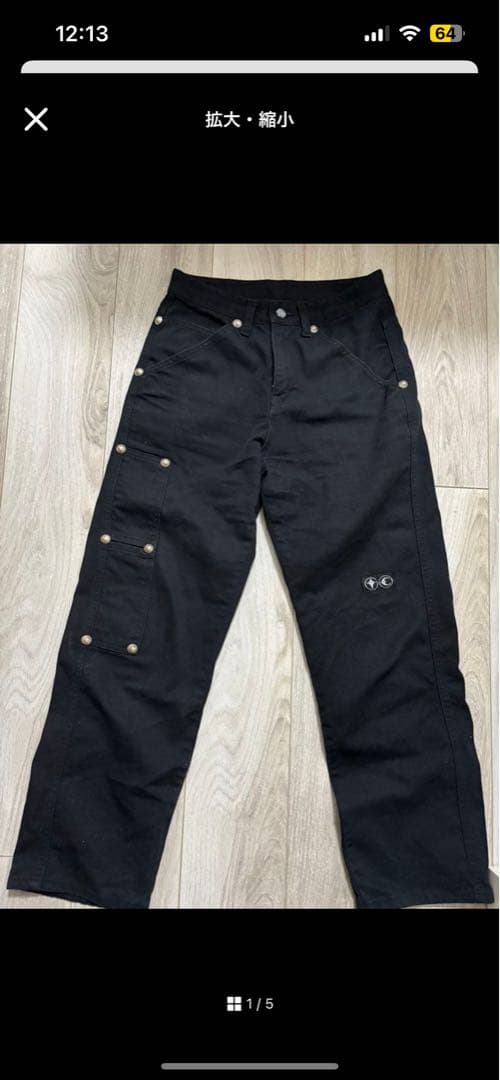 THUG CLUB ブラック ワークパンツ サグクラブ 正規品 - メルカリ