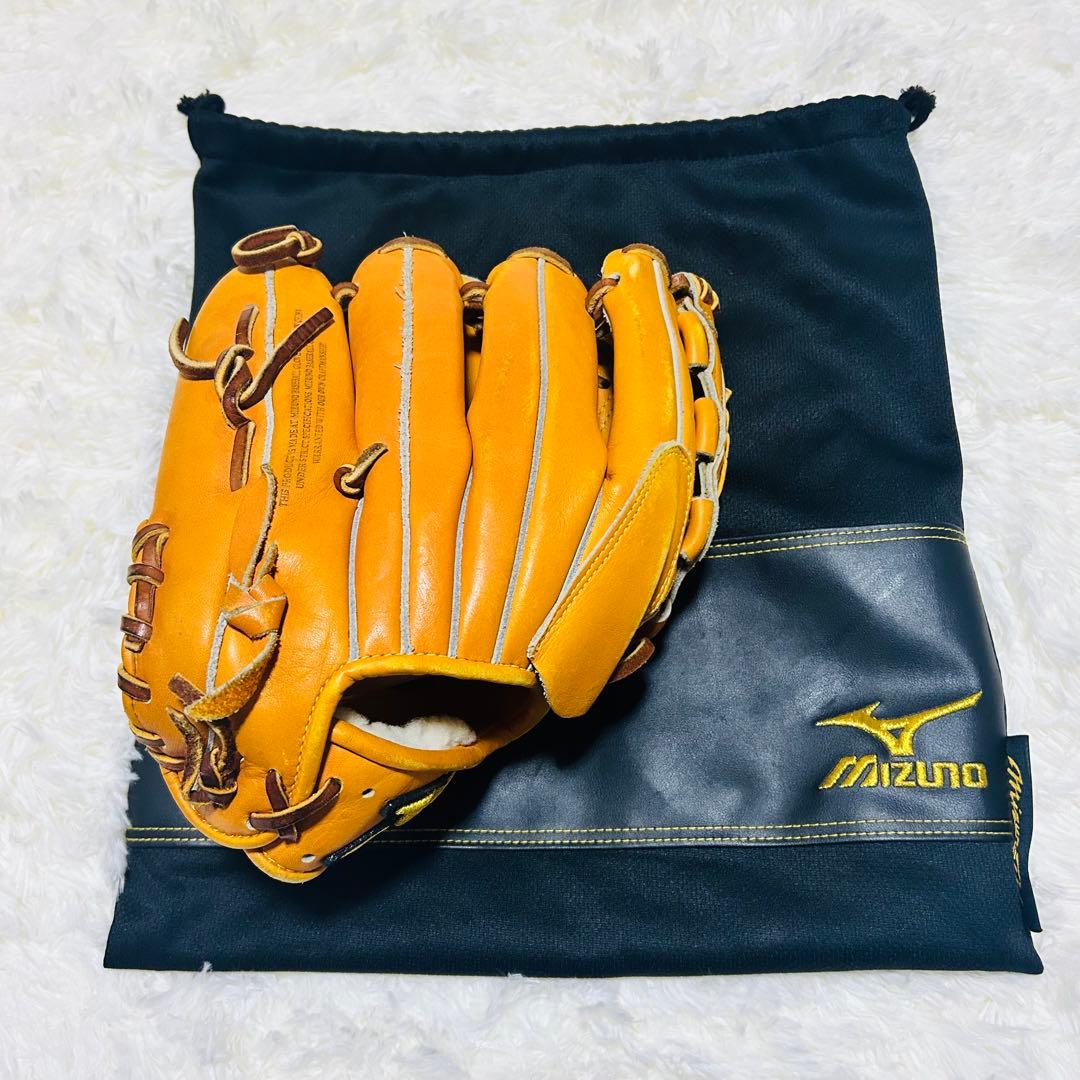 MIZUNO Pro 軟式グローブ オレンジ色 投手用 大人用の通販はau PAY