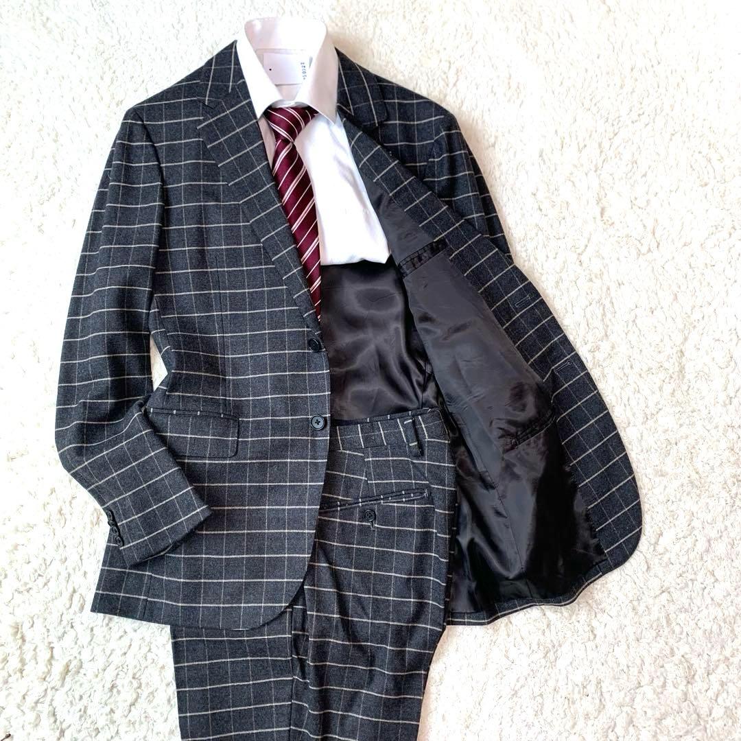 District UNITED ARROWS フランネル セットアップ スーツ OFFICE STYLE 2024 オフィススタイル 服は働く力 ユナイテッドアローズ