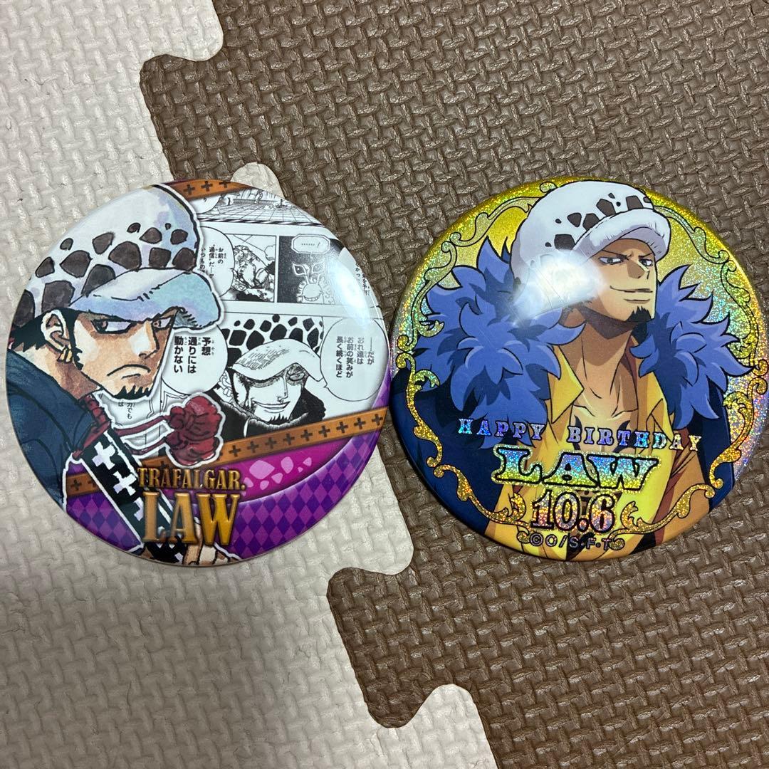 ワンピース 缶バッジ トラファルガー・ロー バースデーホログラム