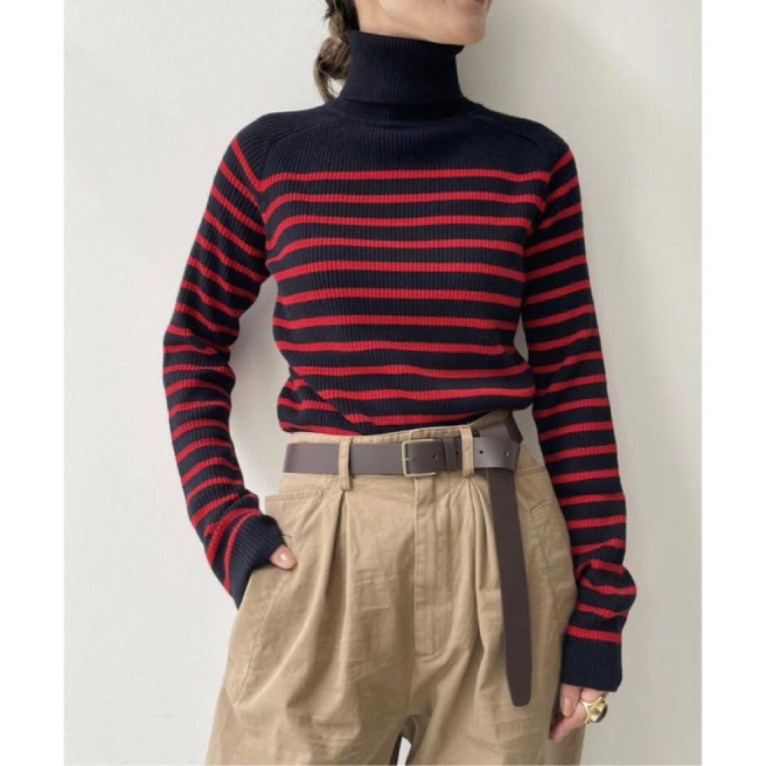 ☆新品☆L'Appartement アパルトモン☆ボーダータートルニット - メルカリ