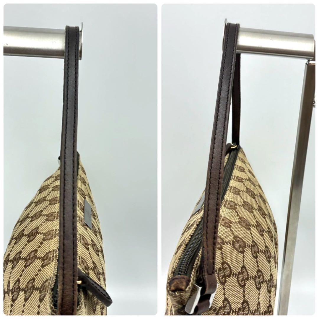 GUCCI グッチ アクセサリーポーチ GG柄 キャンバス ブラウン系