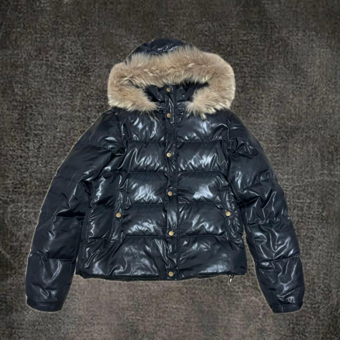 00s y2k archive 光沢 短丈 ファーダウン 平成 お兄系 - メルカリ