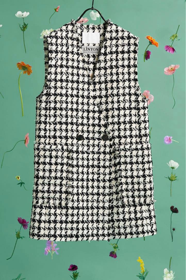 トゥモローランド／LINTON】ツイード ジレ - メルカリ