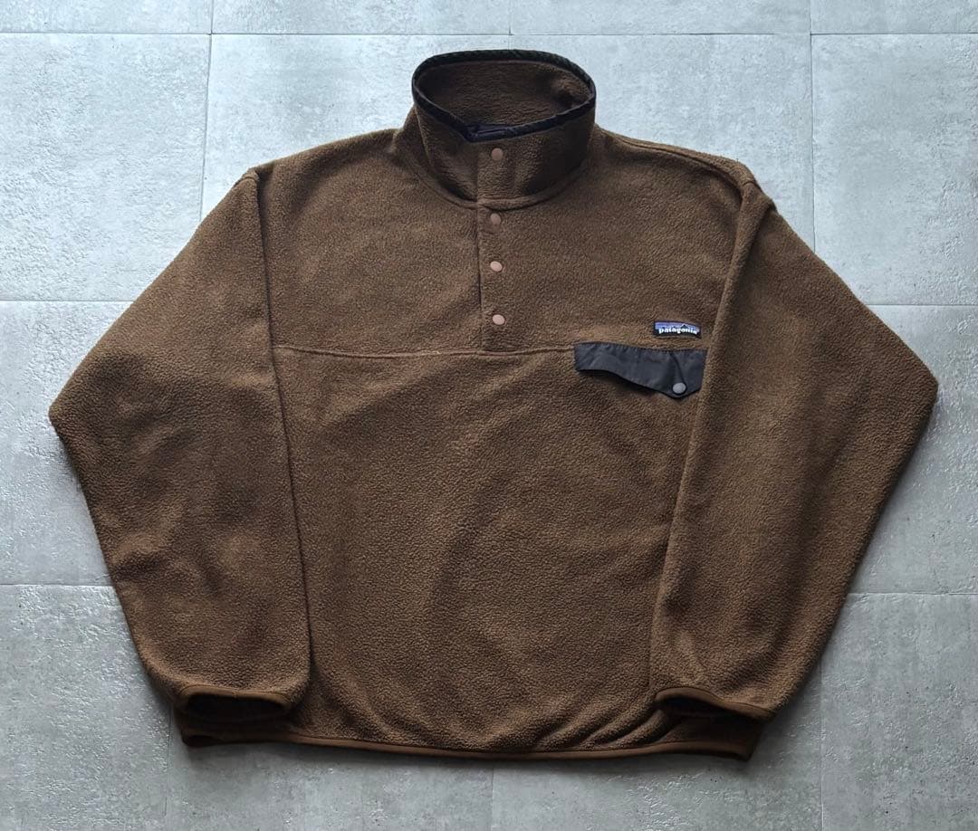 90s ジャマイカ製 パタゴニア シンチラ スナップT ブラウン Lサイズ