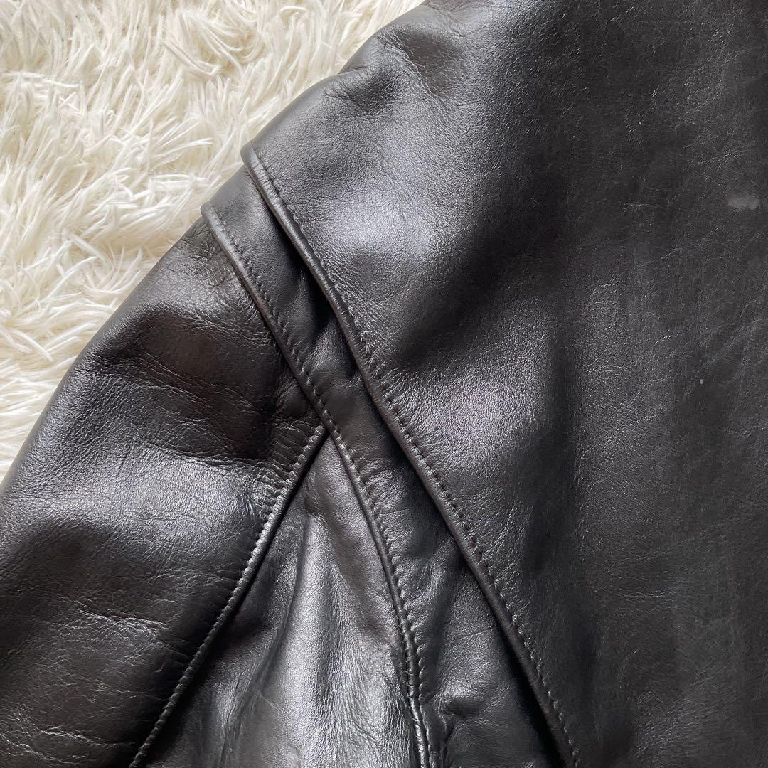 美品✨ schott AT101 レザージャケット シングルライダース 40 黒