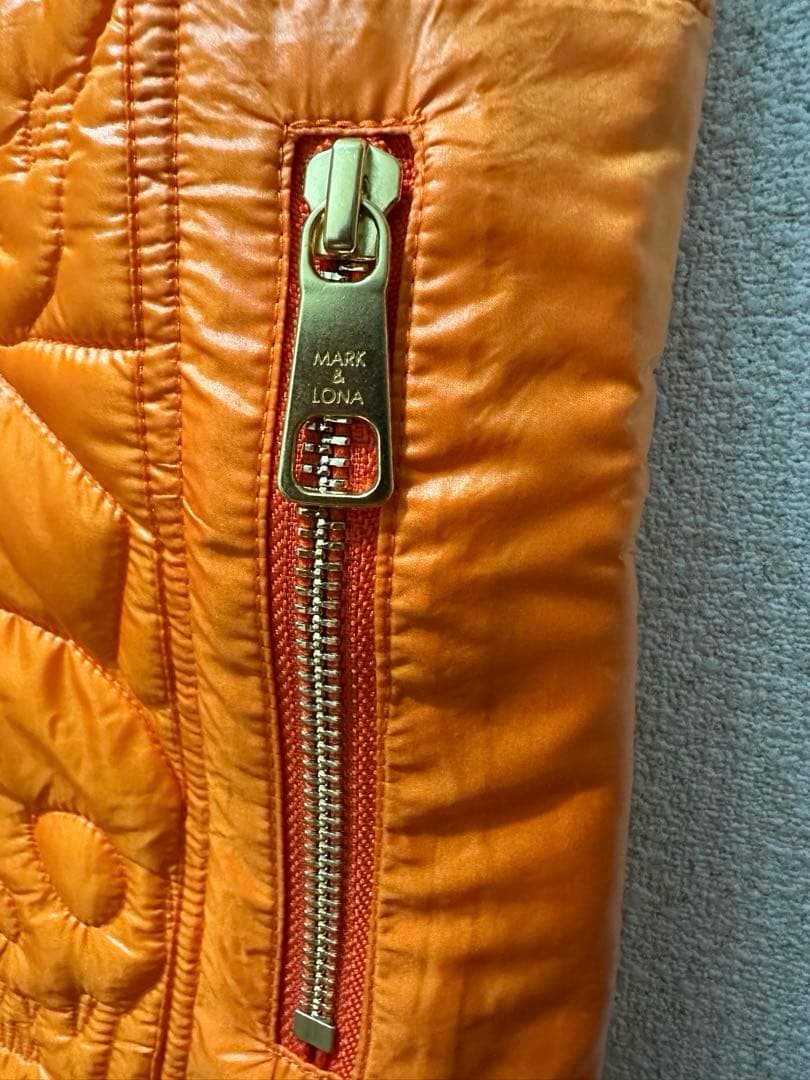 MARK＆LONA】スカル模様キルティングスカート S ゴルフウェア 美品