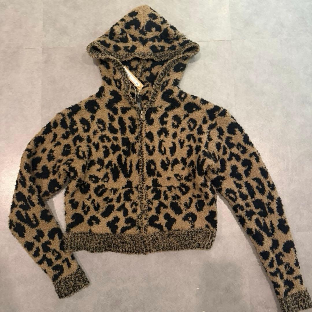 Skims ヒョウ柄フード付きジャケット