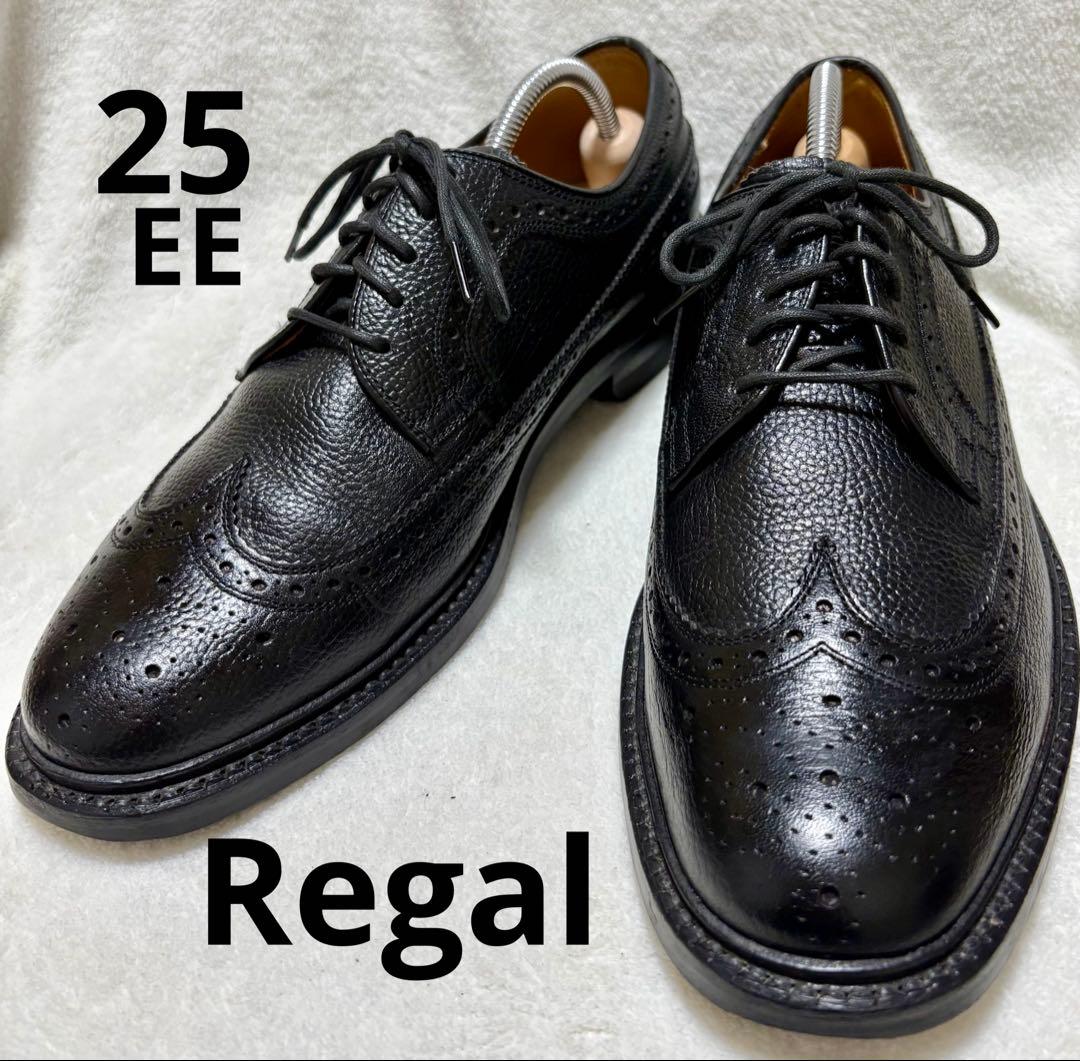 リーガルRegal 本革レザー ウィングチップ メダリオン ビジネス