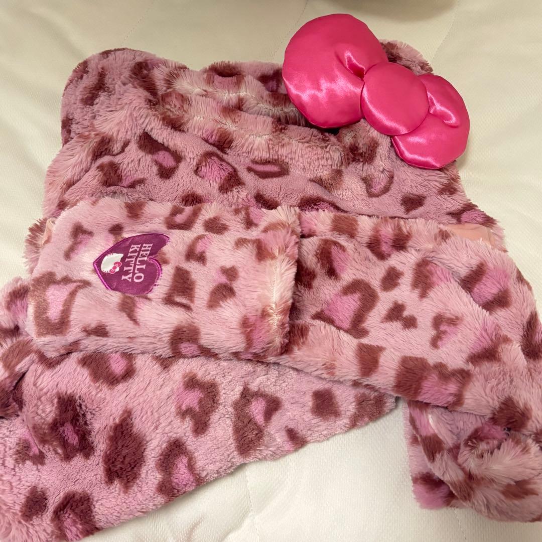 USJ ユニバ ハローキティ マフラーハット ヒョウ柄 キティ 即購入