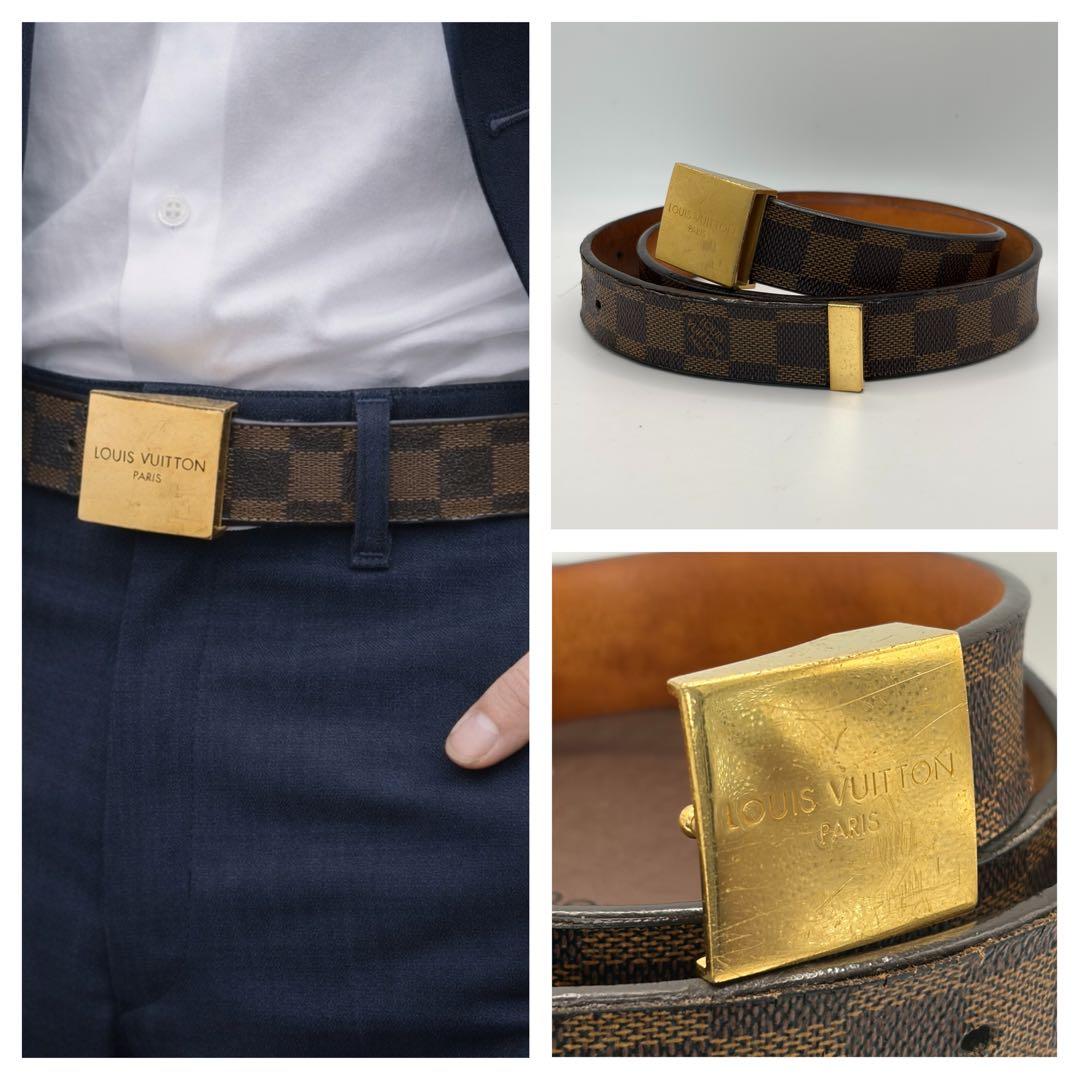 ルイヴィトン☆サンチュールキャレ ダミエベルト