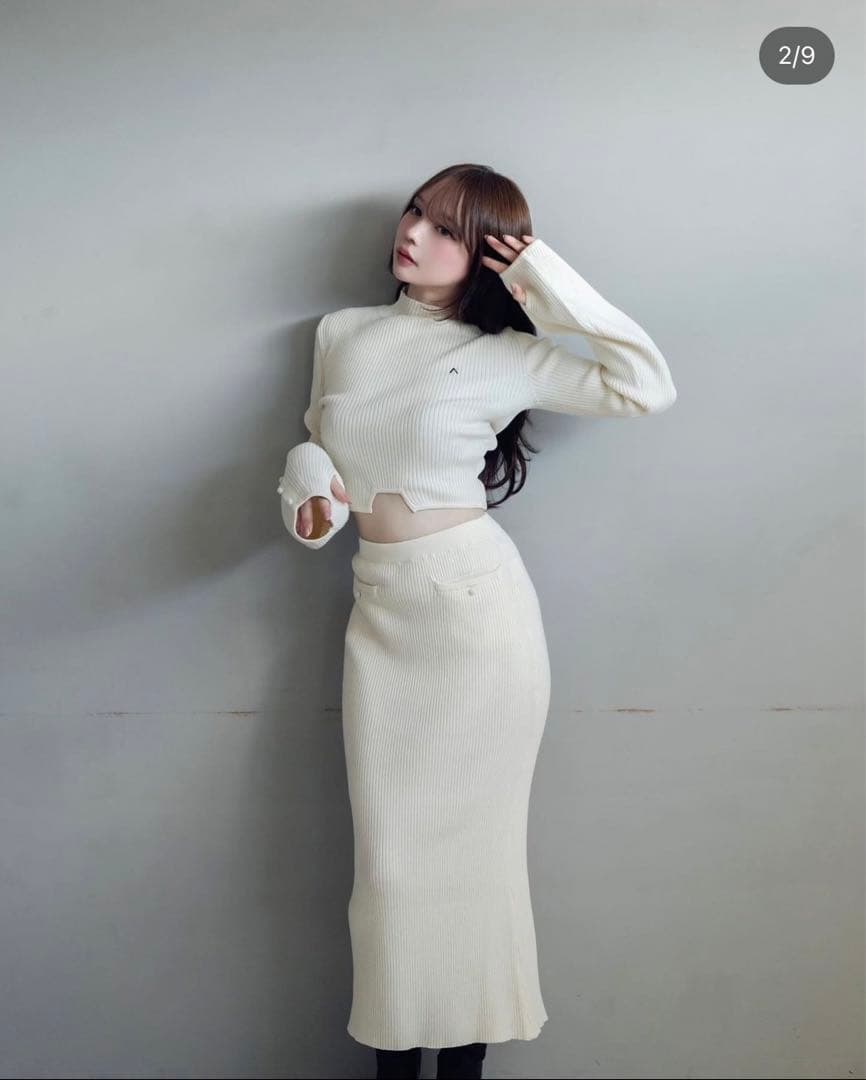 アンドマリー andmary セットアップ ニット スカート - メルカリ