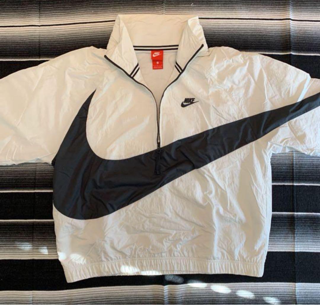 Nike ナイロンジャケット ホワイト/ブラック Nike ナイロンジャケット ホワイト/ブラック - メルカリ