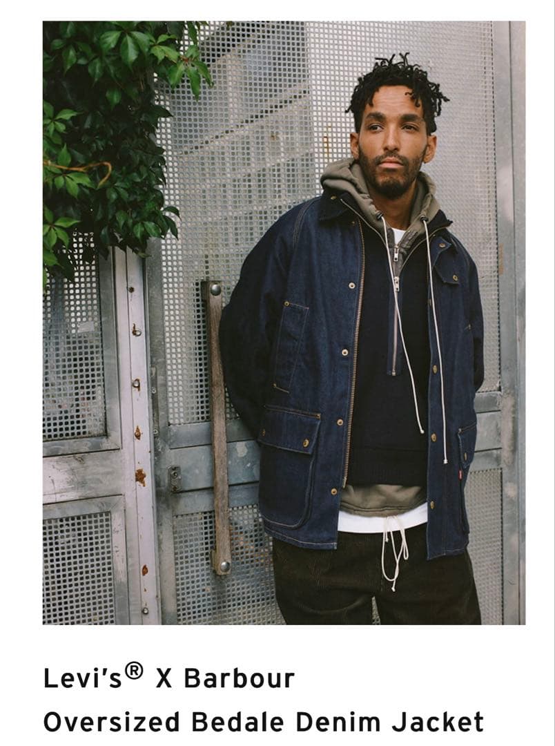 LEVI'S x Barbour Bedale Denim Jacket L - メルカリ