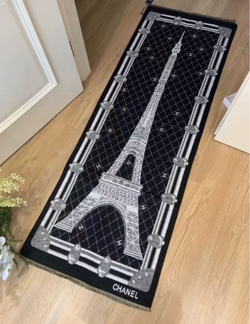 未使用 CHANEL エッフェル塔 ノベルティ 大判マフラー ストール
