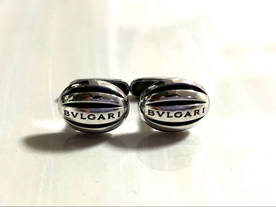 BVLGARI シルバー925 カフス 楽天市場】ブルガリ カフス ラウンド オニキス SV925 シルバー カフス