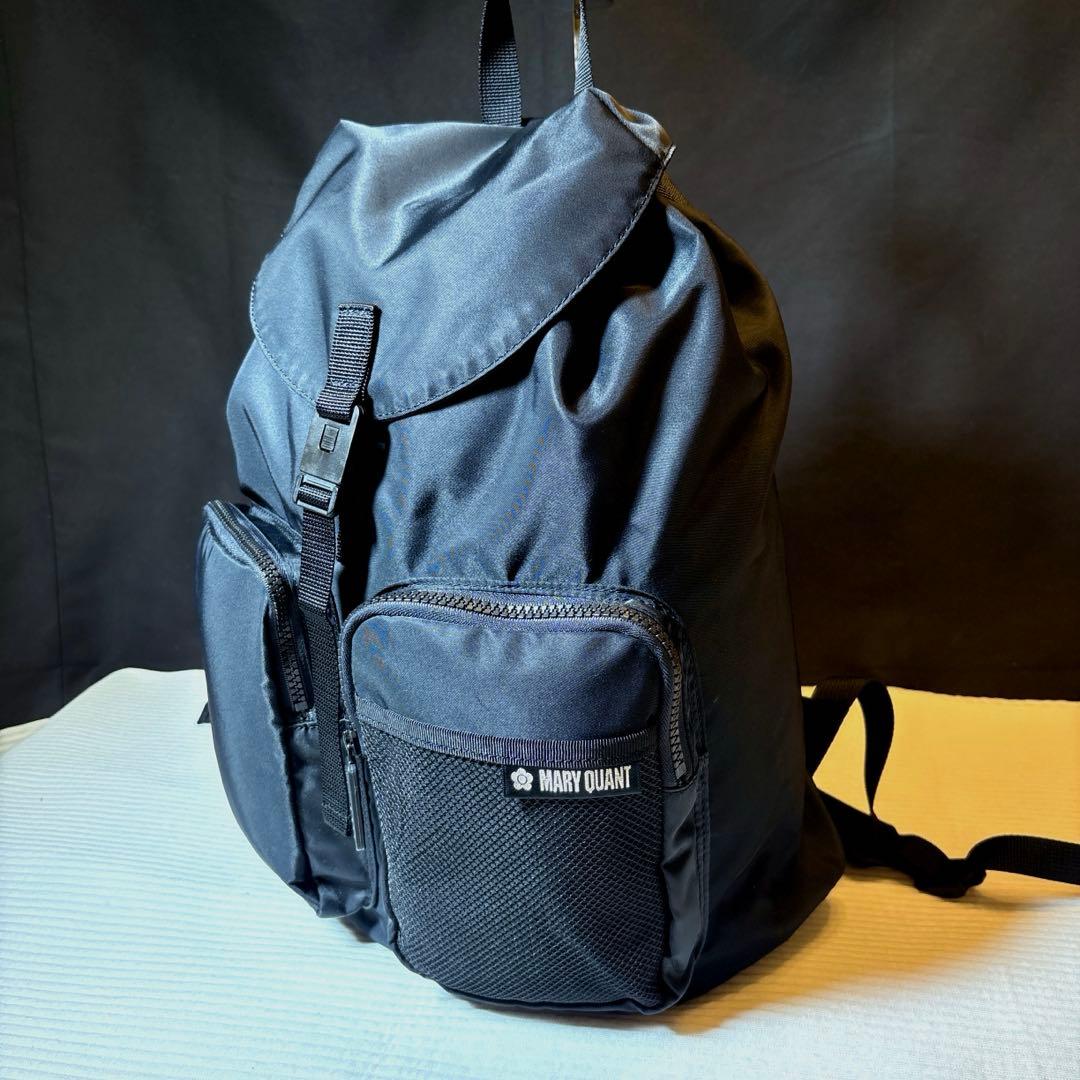 美品 ✨ MARY QUANT マリークワント ナイロン 黒 ブラック リュック