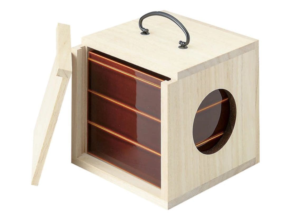 遊山箱　春慶三段重　野外にも持ち出せる手提げ式弁当箱 楽天市場】遊山箱 春慶三段重 野外にも持ち出せる手提げ式弁当箱