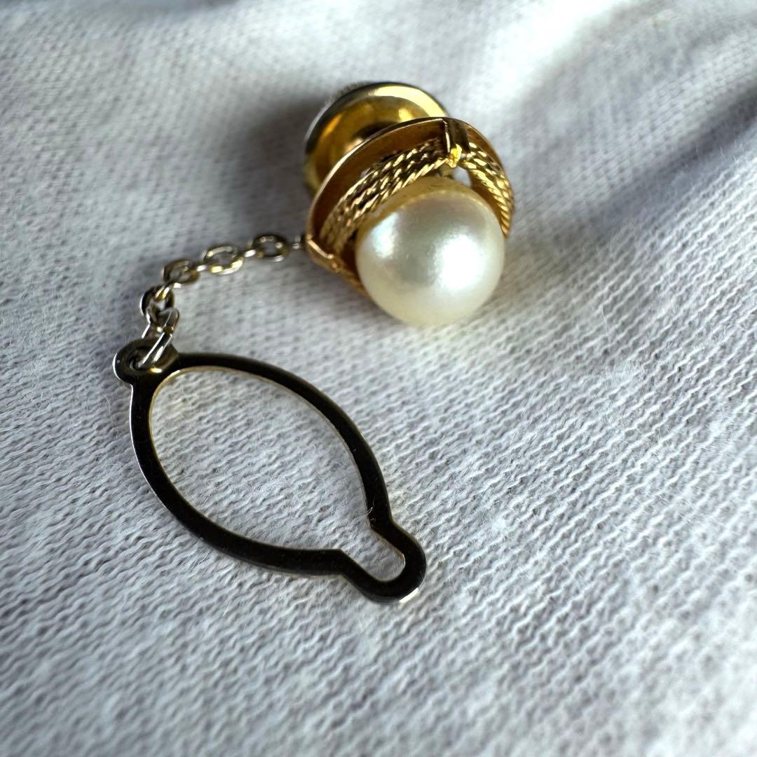 カフス　K18 真珠　18金 楽天市場】タイタック＆カフス K18(18金)YG ゴールド アコヤ真珠