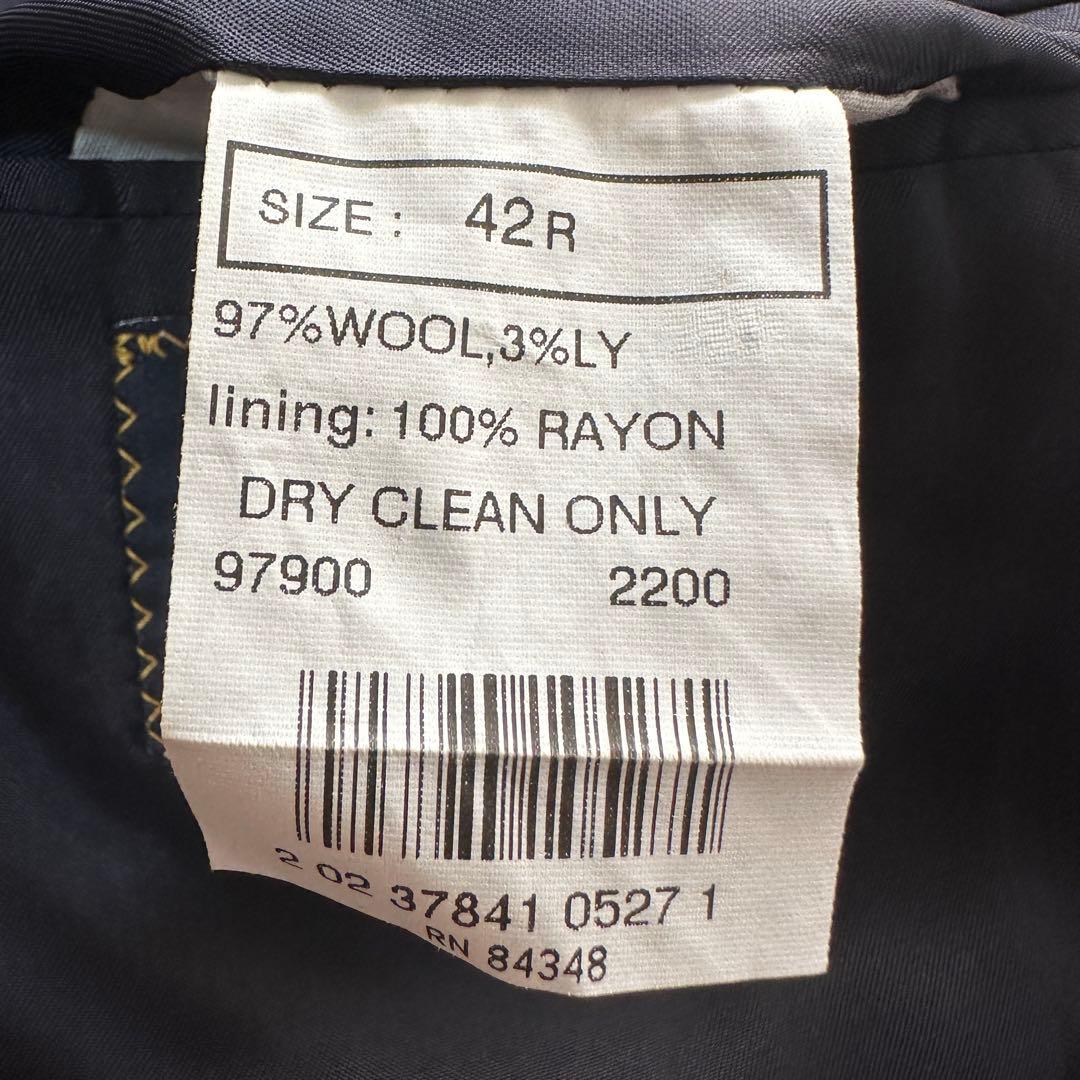 ゆ*ん様 42(XL) 大きいサイズ‼️ ダブル ブルックスブラザーズ 紺