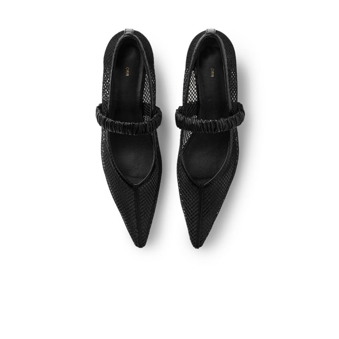 ORR オル Bobby-Soxer V-cut Shoes Black