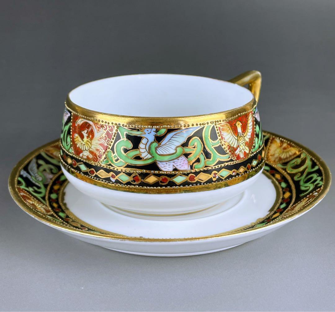 オールドノリタケ 金盛り ティーカップ ソーサー セット - メルカリ
