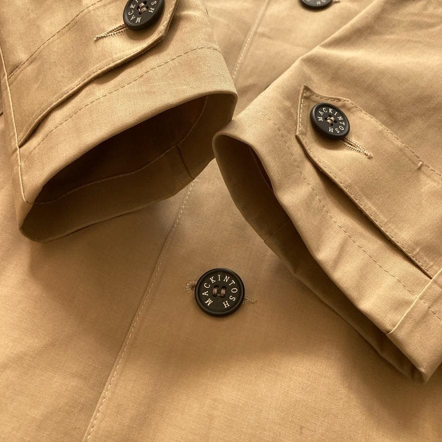 大人気】マッキントッシュロンドン ゴム引きコート 茶タグ 38 ベージュ