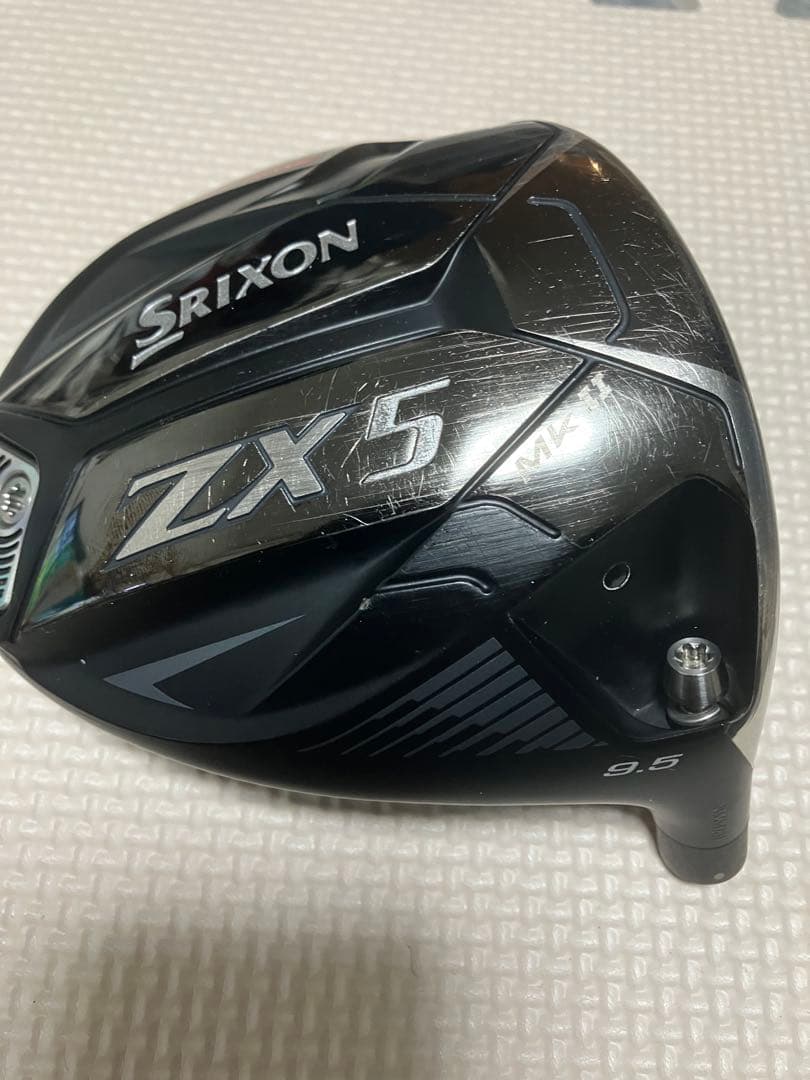 スリクソン　ZX5 MK2 9.5° ドライバー　ヘッドのみ　ヘッドカバー有り スリクソン ZX5 MK2 9.5° ドライバー ヘッドのみ - メルカリ