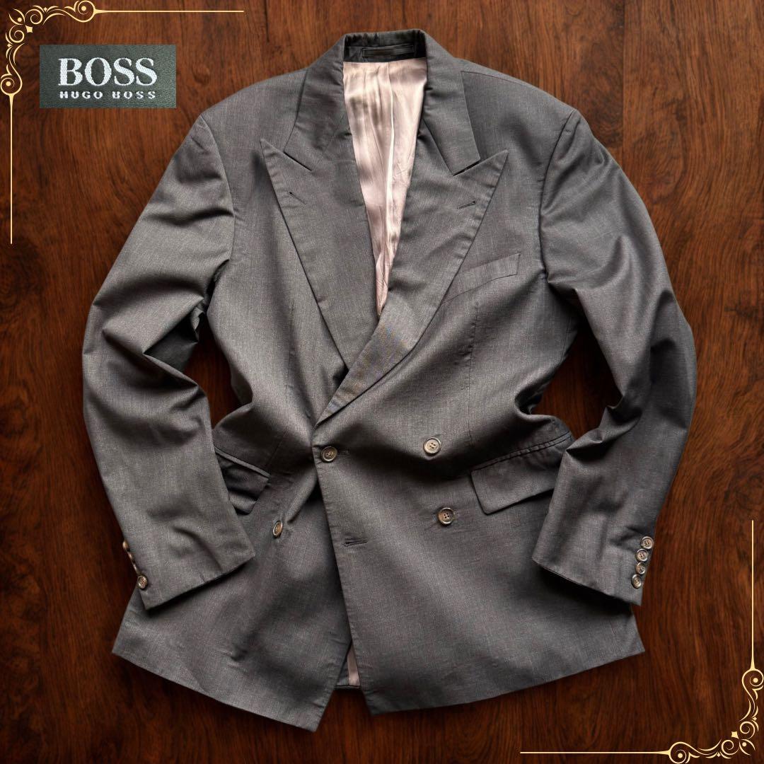 90s HUGO BOSS Loro Piana テーラードジャケット ダブル - メルカリ