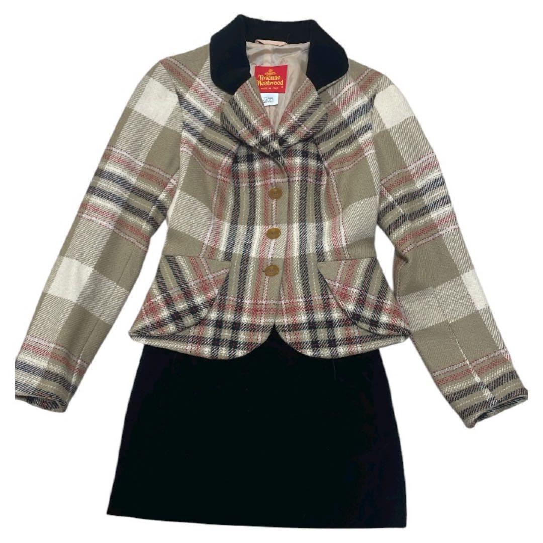 90s【希少/初期】ヴィヴィアンウエストウッド/ミニスカート/オーブ刻印