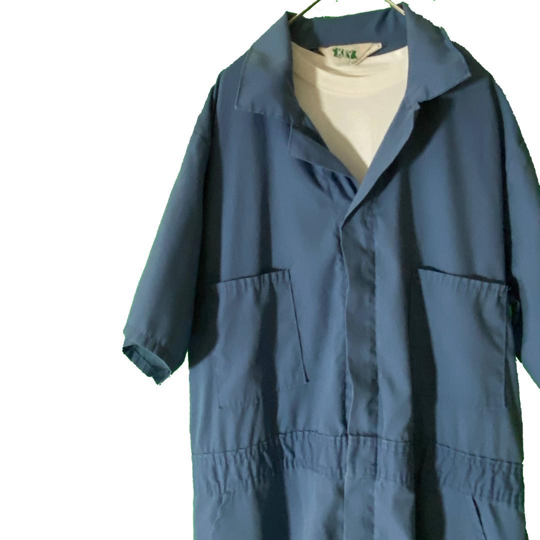 70s-80s KEY】ヴィンテージ ジャンプスーツ つなぎ - メルカリ