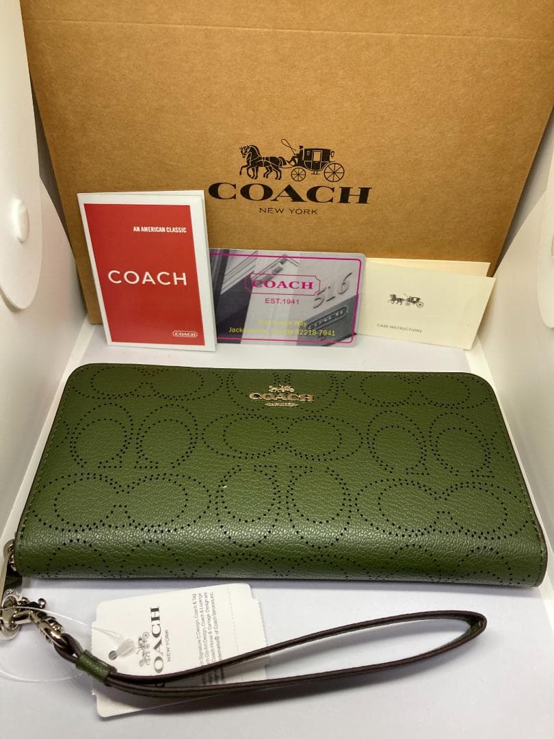 COACH コーチ C4715 長財布 パフォレイテッド シグネチャー - メルカリ