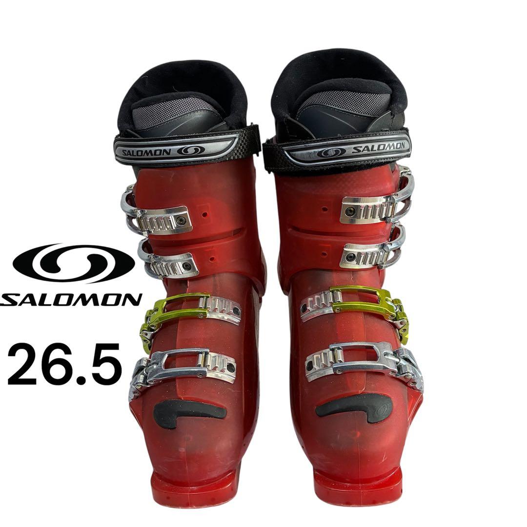 SALOMON COURSE 26.5 レッドスキー靴 - メルカリ