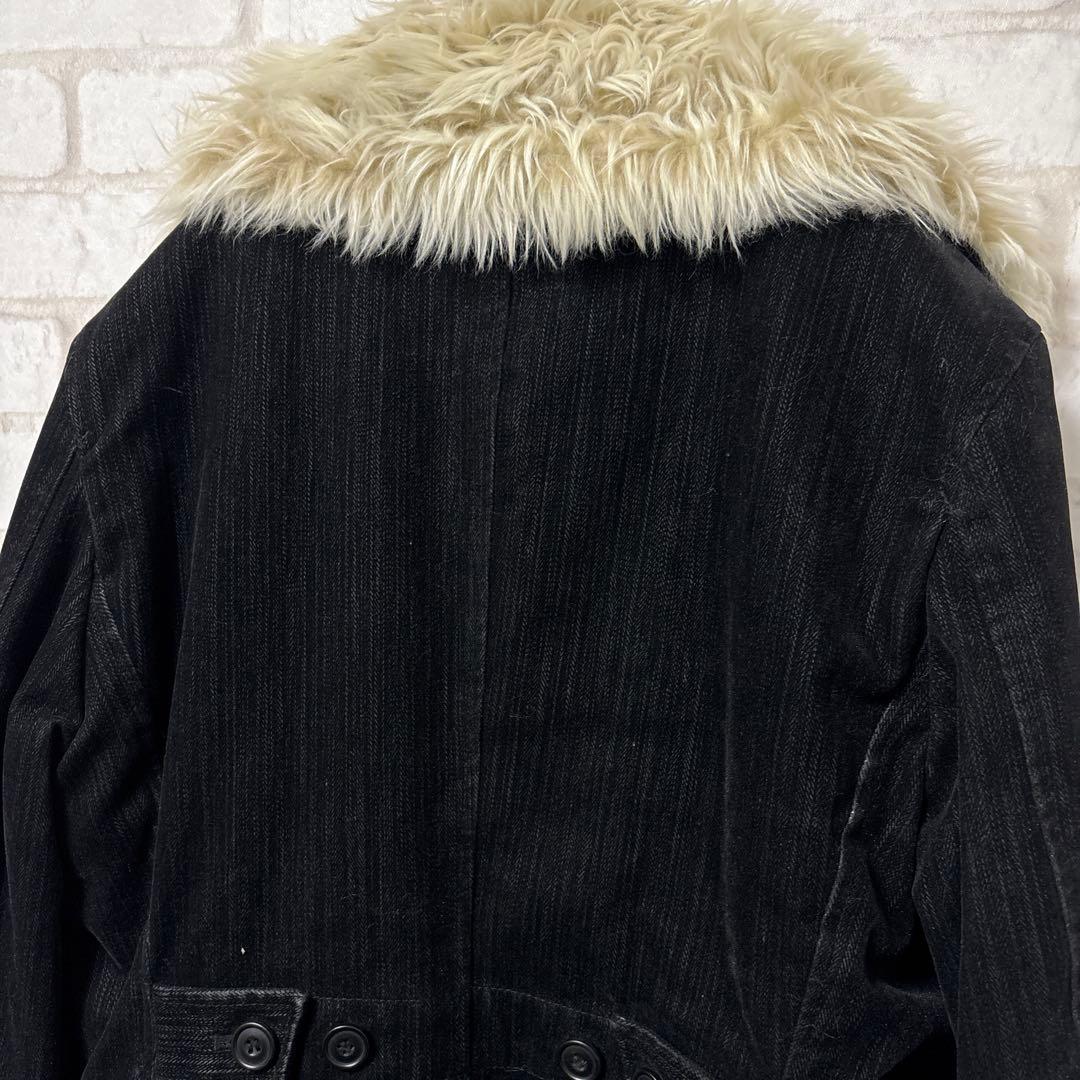 MONSIEUR NICOLE ファージャケット お兄系 平成 y2k 黒 - メルカリ