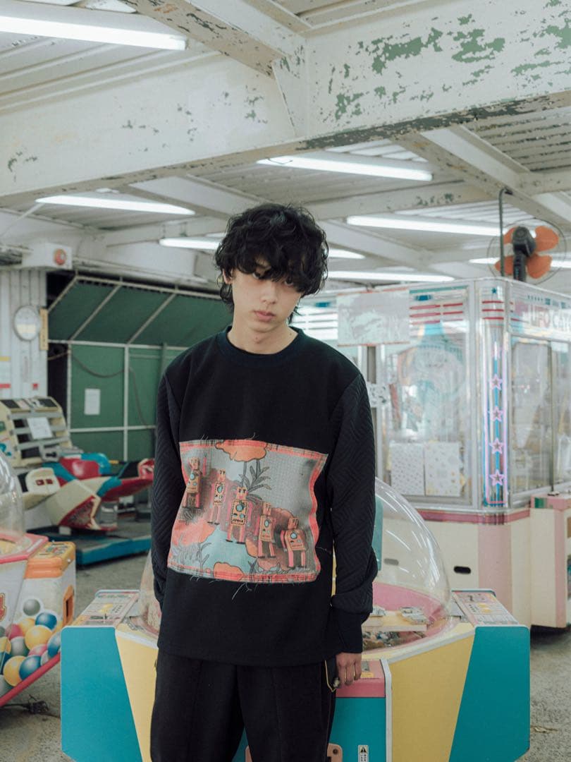 新品未使用　ユニセックスnenuphar ネニュファール　特別コラボスウェット YEN TOWN MARKET トレーナー スウェット 「Nujabes」ヌジャベス